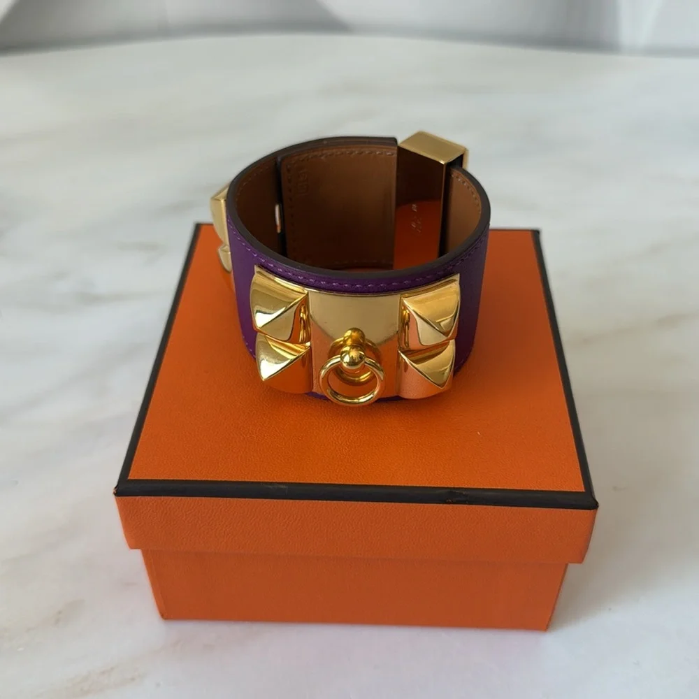 Hermès Collier de Chien bracelet In Anémone!
